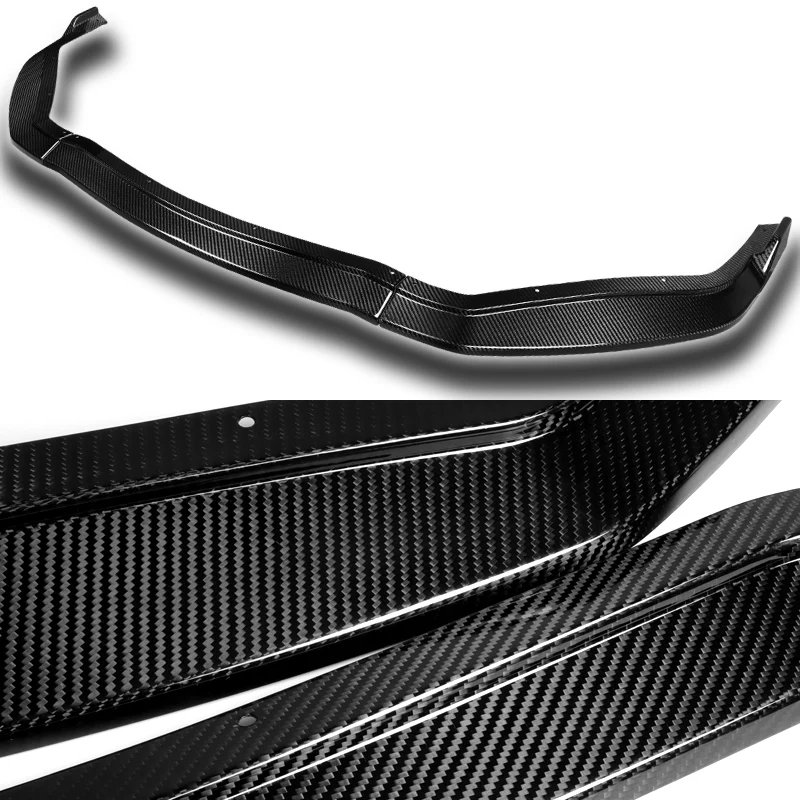 For 2016-2019 Lexus GS-Series V2 Carbon Fiber 3Pcs Front Bumper Splitter Spoiler Lip - Image 2