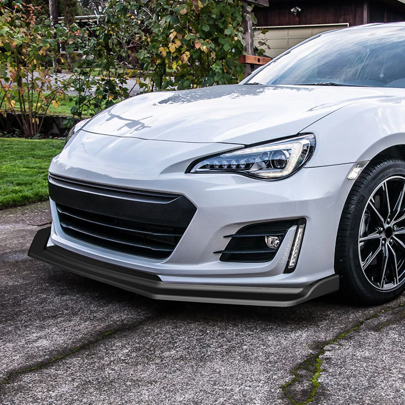 For 2017-2020 Subaru BRZ JDM CS-Style Matte Black Front Bumper Body Spoiler Lip 3 pcs - Image 6