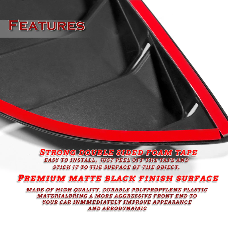 For 2022-2024 Subaru BRZ/Toyota GR86 ABS Side Window Louvers Scoop Covers Vent - Image 3