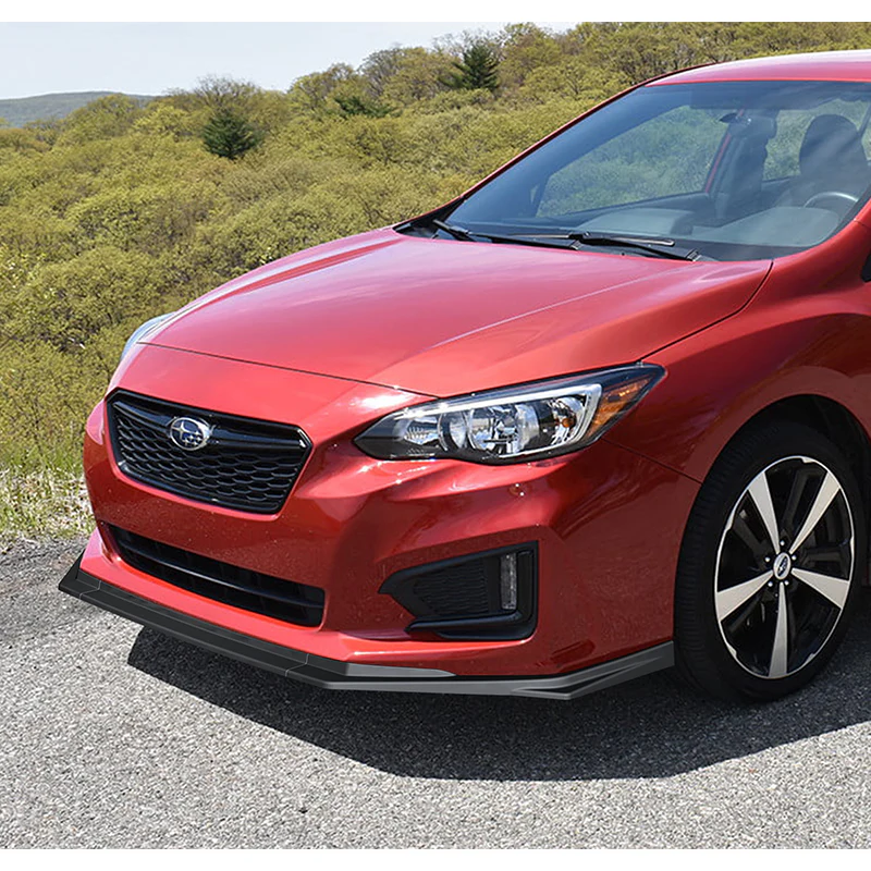 For 2017-2019 Subaru Impreza ST-Style Matte Black Front Bumper Splitter Spoiler Lip 3PCS - Image 5