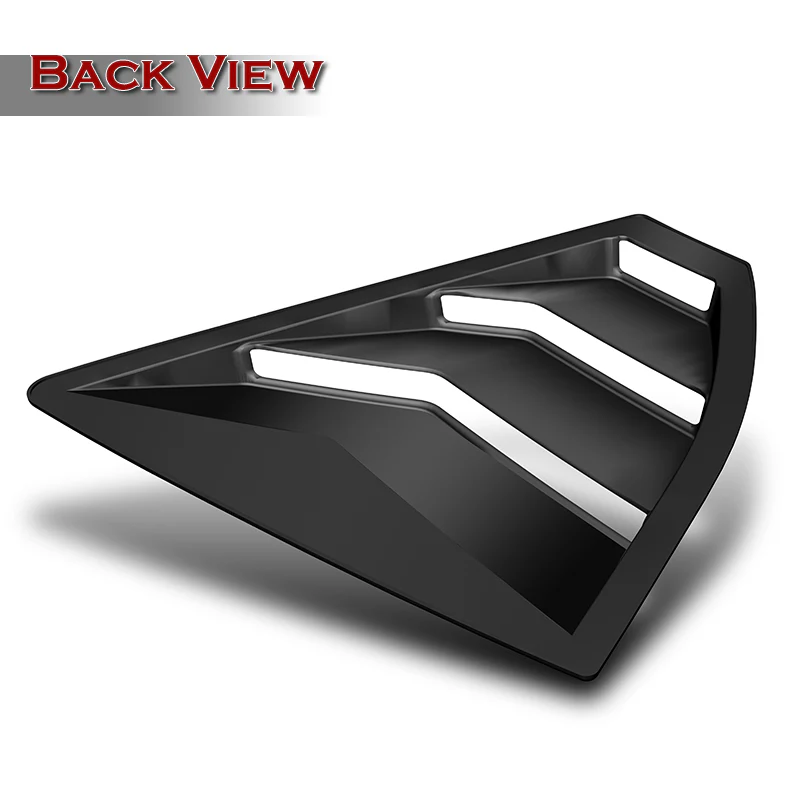 For 2022 - 2026 Subaru WRX 4-DR/Sedan ABS Side Window Louvers Scoop Sun Shade Covers Vent -Carbon Fiber Look - Image 4