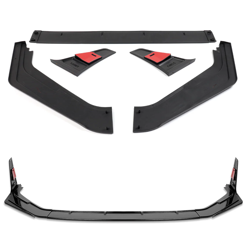 For 2023-2026 Honda Civic Type-R FL5 Front Bumper Lip Spoiler Splitter -Painted Black - Image 5