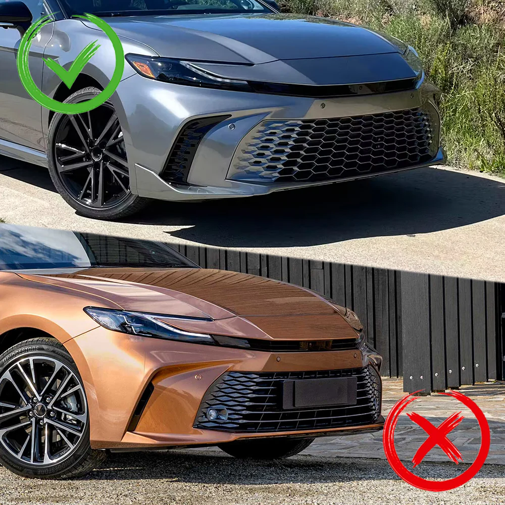 For 2025-2026 Toyota Camry SE XSE Front Bumper Splitter Spoiler Lip 3PCS -Painted Black - Image 9