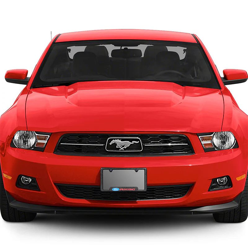 For FORD RACING Carbon Fiber Look License Plate Frame ABS X2 - Image 4