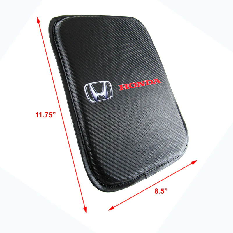 For HONDA Racing Car Center Console Armrest Cushion Mat Pad with Seat Belt Cover Combo Set - Image 5