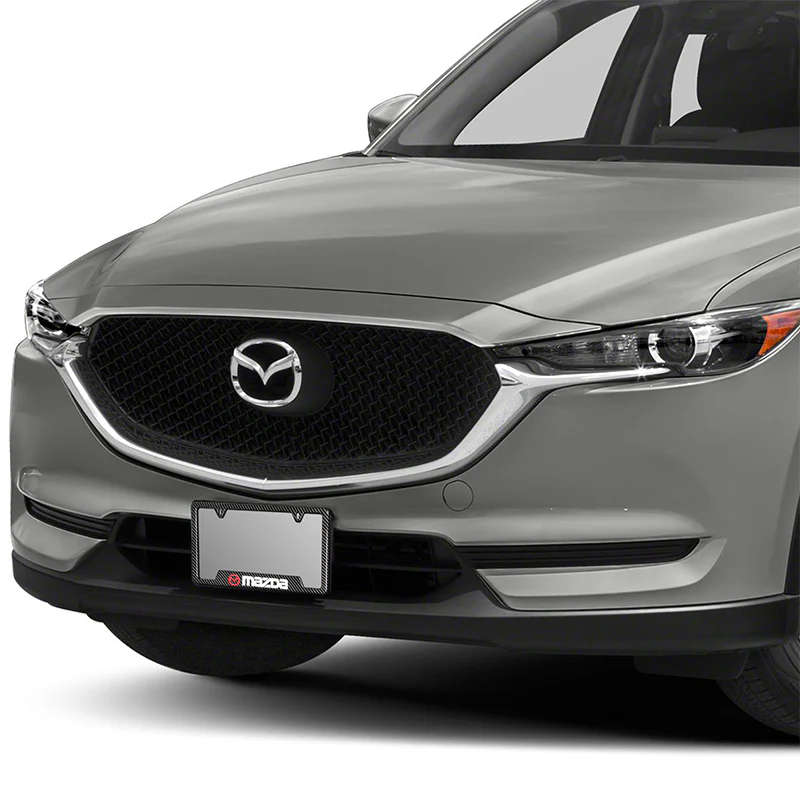 For MAZDA Carbon Fiber Look License Plate Frame ABS X2 New - Image 4