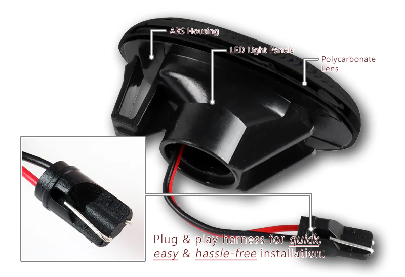 For Mercedes Metris Vito V-Class Van W639 W447 Smoke Lens Yellow LED Side Marker Light - Image 3