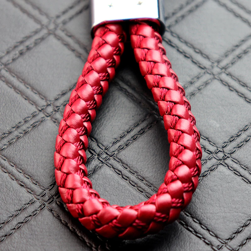 Nissan Red BV Style Calf Leather Keychain - Image 6