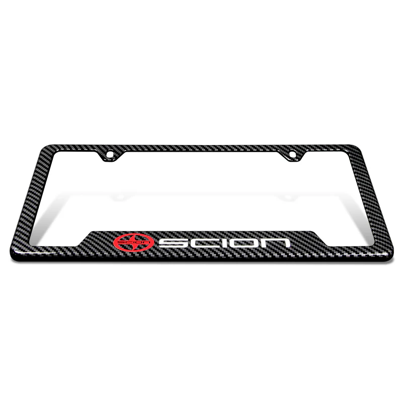 For SCION Carbon Fiber Look License Plate Frame ABS X1 - Image 2