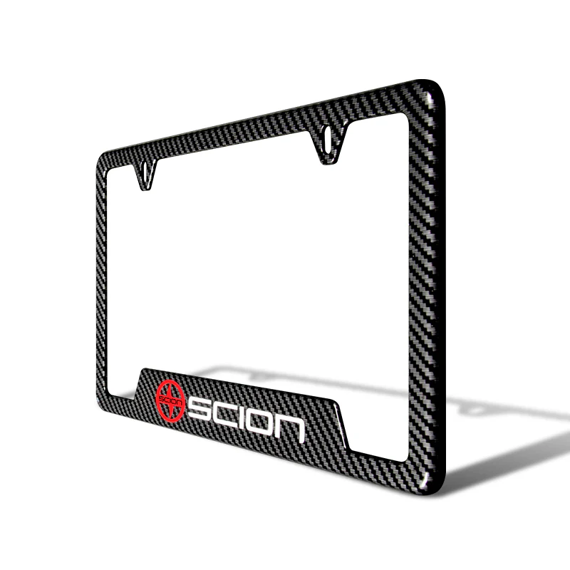 For SCION Carbon Fiber Look License Plate Frame ABS X2 - Image 7