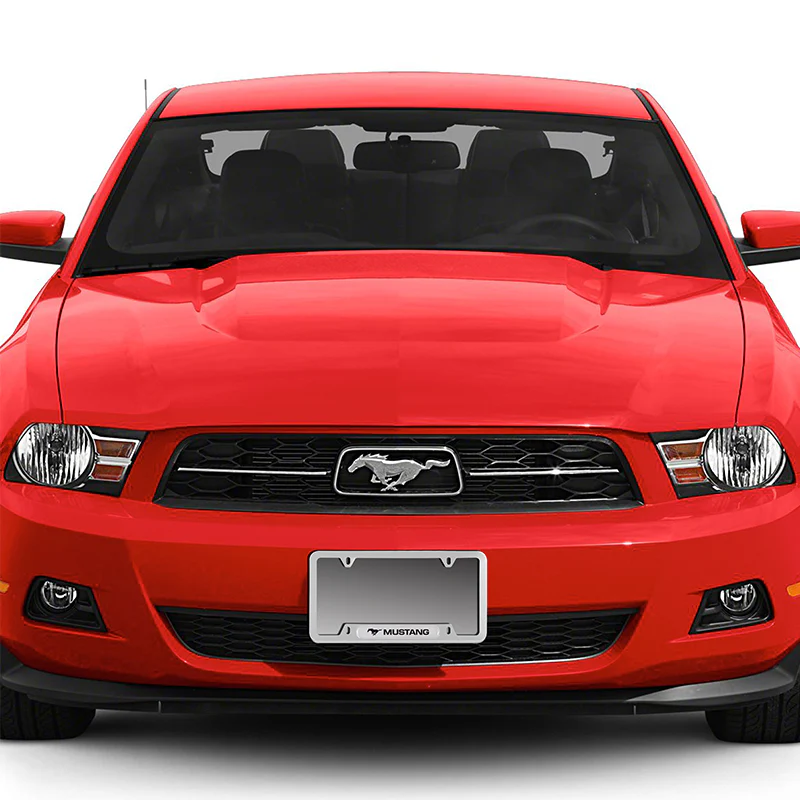 Ford Mustang 2pcs Stainless Steel License Plate Frame with Caps Bolt Brand New SET - Image 3