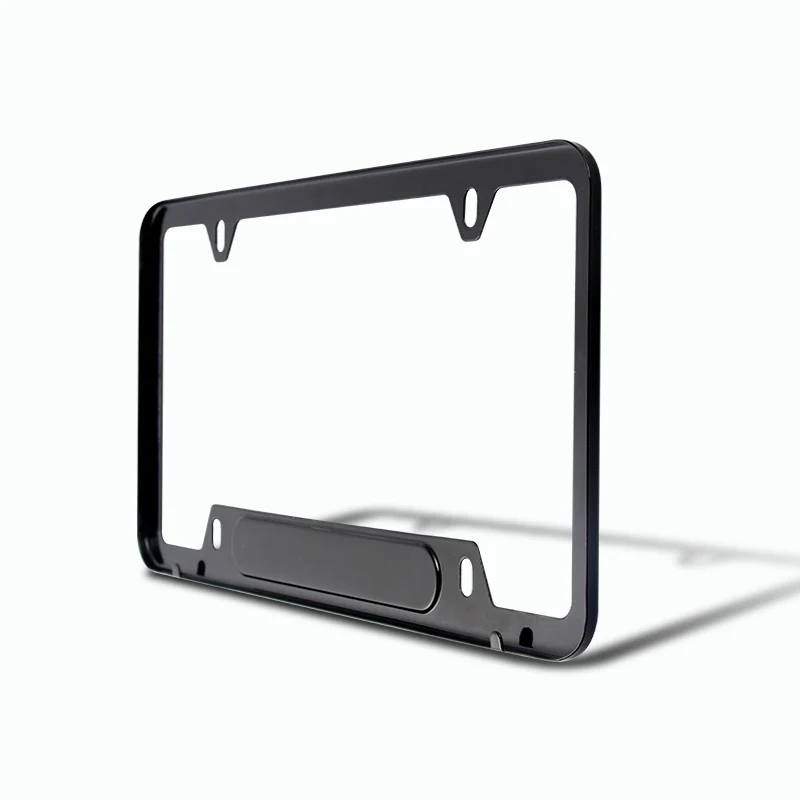 Ford Mustang SET Stainless Steel License Plate Frame Black 2pcs Brand New with Caps Bolt - Image 9