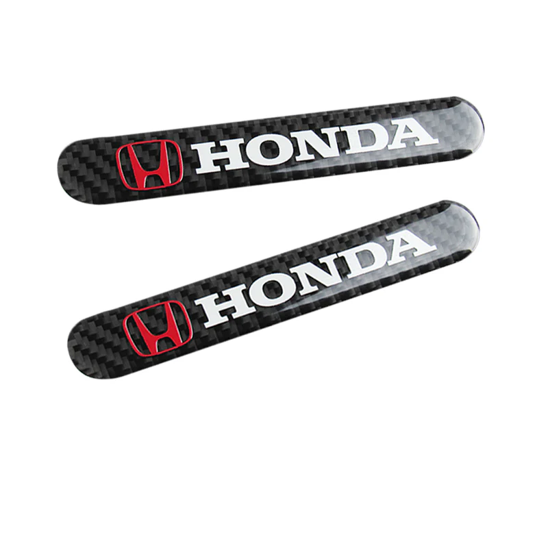Honda Accord Civic Carbon Fiber Car Door Rear Trunk Side Fenders Bumper Badge Scratch Guard Sticker New 4 pcs - Image 7