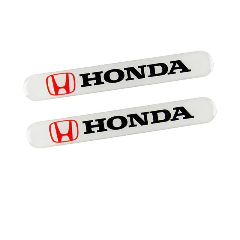 Honda Accord Civic White Car Door Rear Trunk Side Fenders Bumper Badge Scratch Guard Sticker New 2 pcs - Image 3