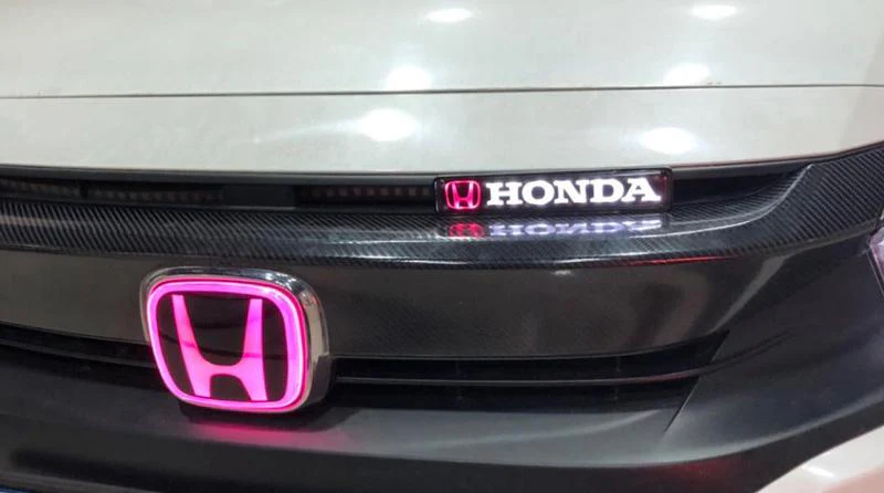 HONDA ACCORD SEDAN Set 2018-2019 GENUINE REAR TRUNK CHROME EMBLEM with LED Front Grille Emblem - Image 8