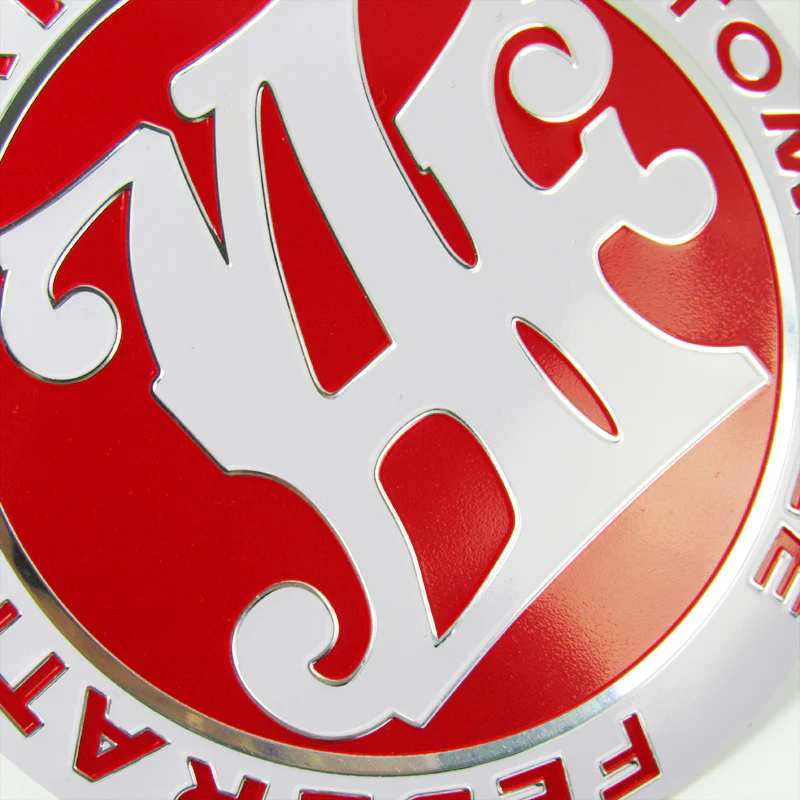 JAF Japan Automobile Federation 3 pcs Set JDM Red Emblem +2 Alternative Badge Stickers For Toyota Front Grille - Image 2