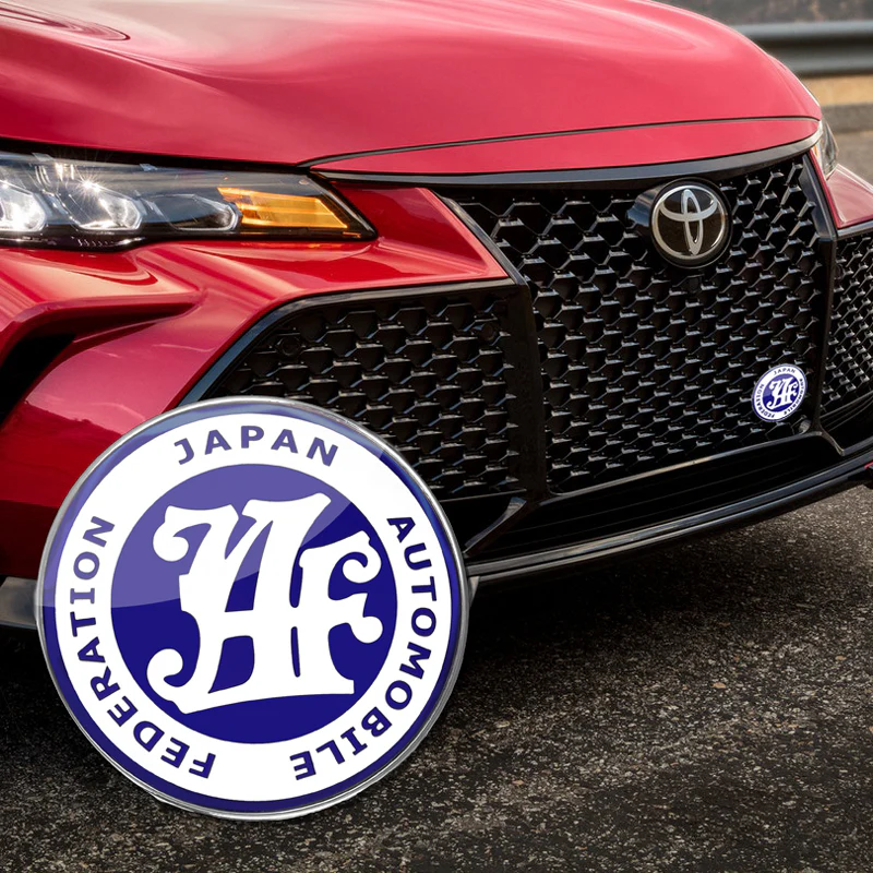JAF Japan Automobile Federation JDM Blue Emblem Badge For Toyota Front Grille - Image 2