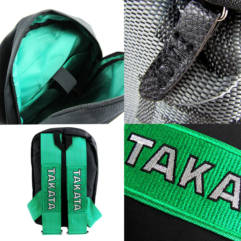 Bride Gradation Cloth Backpack with Takata Green Harness Adjustable Shoulder Straps - Image 6