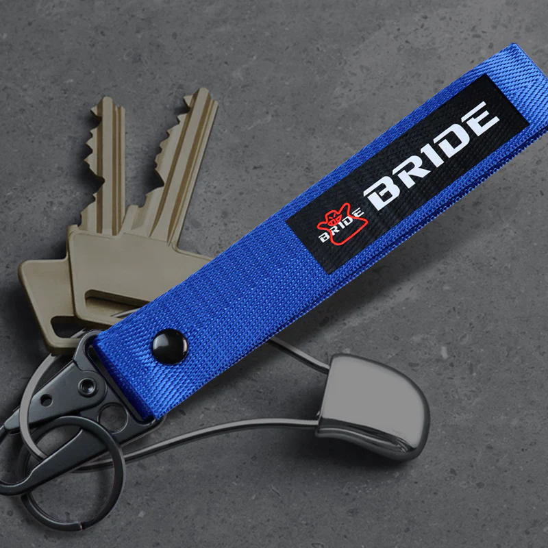 Bride Blue Keycahin with Metal Key Ring