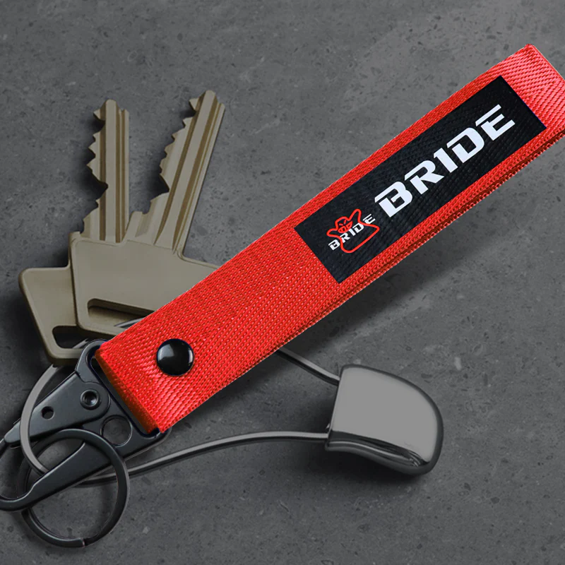 Bride Red Keychain with Metal Key Ring