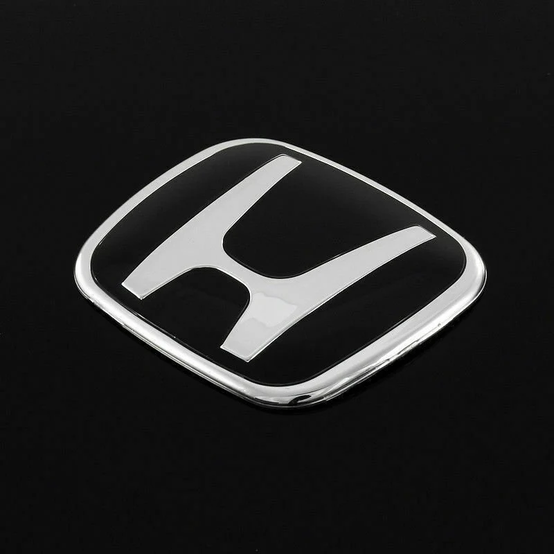 JDM H Emblem 2PCS Set Black Front & Rear For HONDA CIVIC Coupe 2DR Si DX EX 06-11 - Image 3