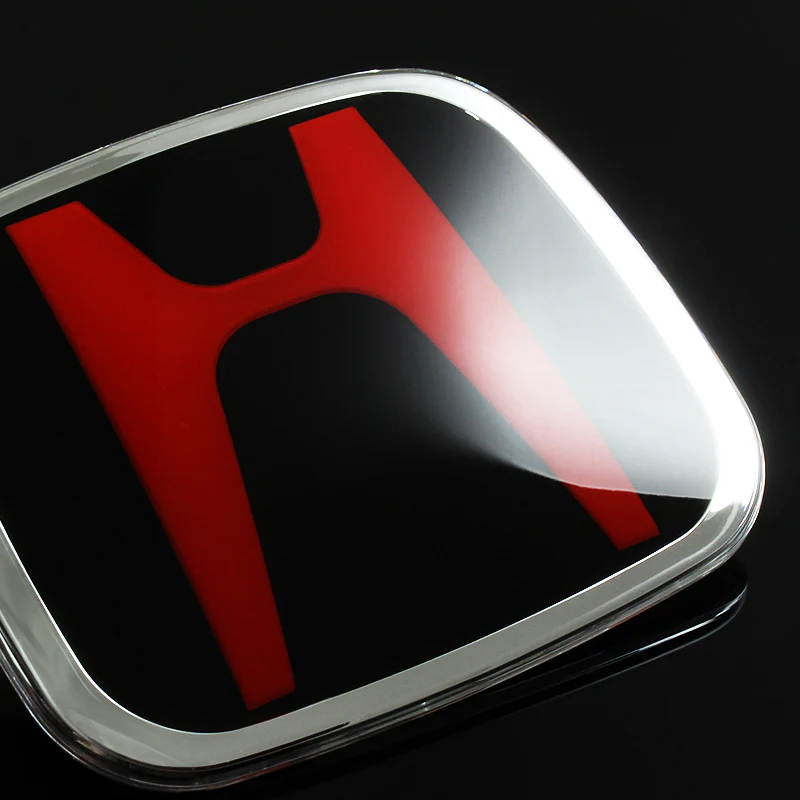 JDM H Emblem 2PCS Set Front & Rear For HONDA CIVIC Coupe 2DR Si DX EX 06-11 - Image 3