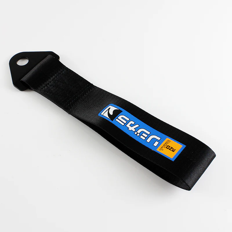 Spoon Sports Type One Black Racing Tow  Strap for Front / Rear Bumper