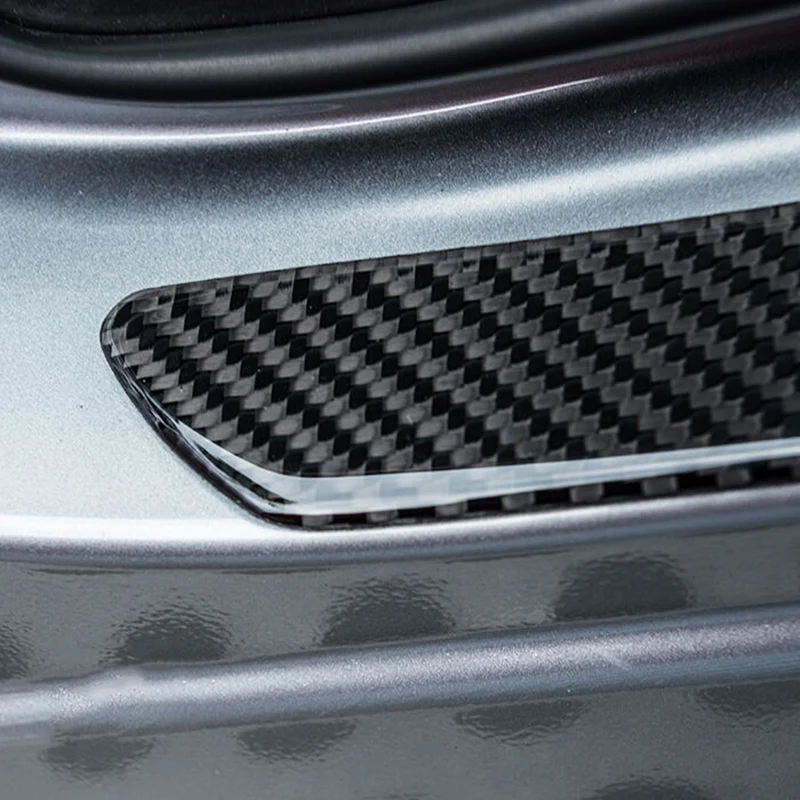 JDM Mugen Carbon Fiber Car Rear Door Welcome Plate Sill Scuff Cover Decal Sticker 2 pcs Set - Image 9