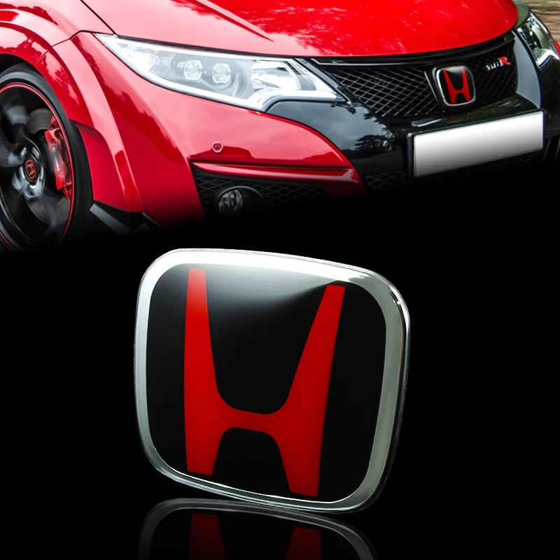 JDM Red & Black H New Emblem Front and Rear For 2018-2019 Accord 4 DOOR Sedan DX LX - Image 3