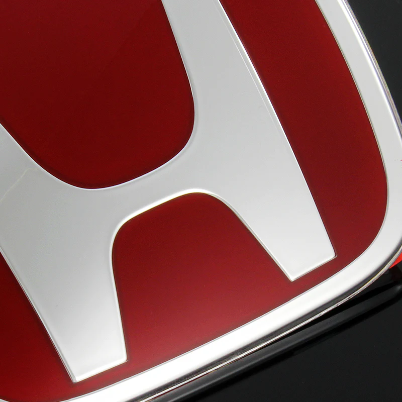For 2006-2011 HONDA CIVIC COUPE Set JDM Red H Rear Emblem Badge with Civic Rear Chrome Emblem - Image 9