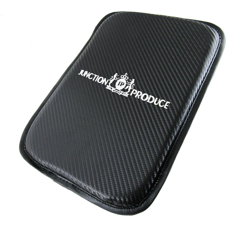JP JUNCTION PRODUCE Car Center Console Armrest Cushion Mat Pad Cover Stitched Embroidery Logo with LED Cup Coaster Set - Image 4