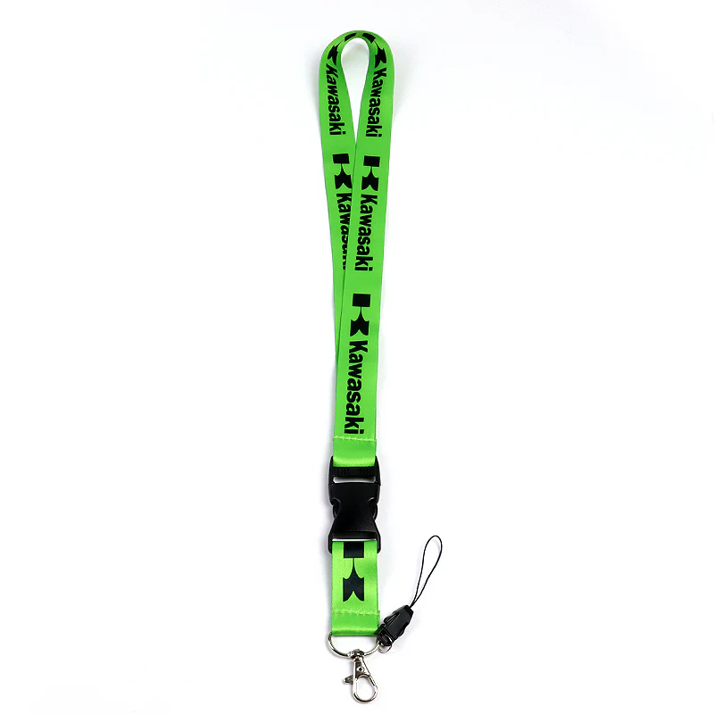 KAWASAKI Racing Biker Keychain Set Lanyard Motorcycle Key chain Strap Tag Cell Phone Strap Quick Release - Image 4