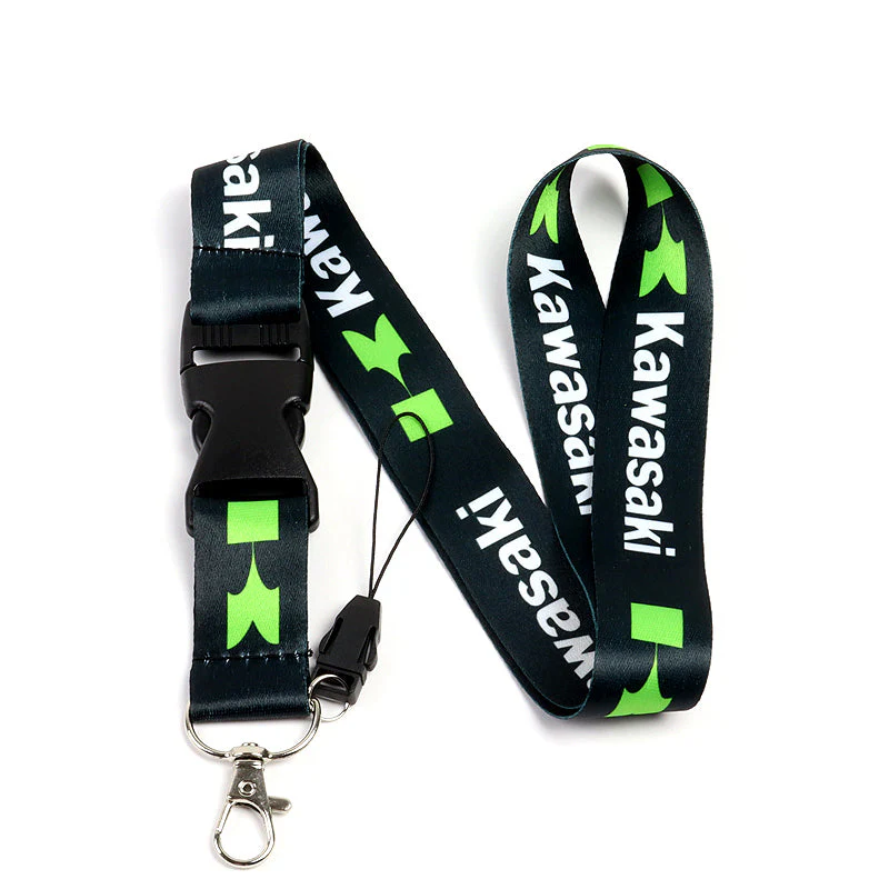 KAWASAKI Racing Biker Keychain Set Lanyard Motorcycle Key chain Strap Tag Cell Phone Strap Quick Release - Image 6