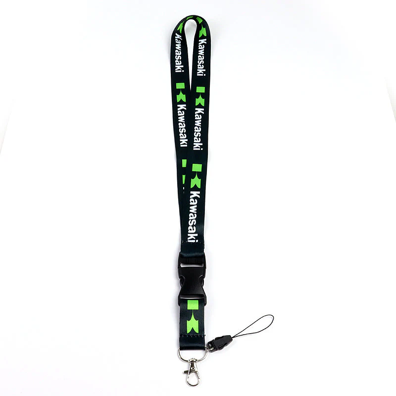KAWASAKI Racing Biker Keychain Set Lanyard Motorcycle Key chain Strap Tag Cell Phone Strap Quick Release - Image 7