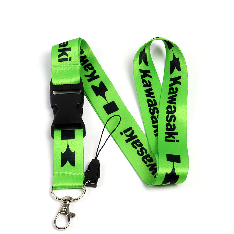 KAWASAKI Racing Biker Keychain Set Lanyard Motorcycle Key chain Strap Tag Cell Phone Strap Quick Release - Image 8