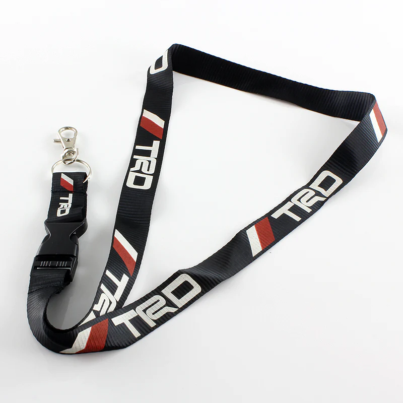 Toyota TRD Black Keychain Lanyard