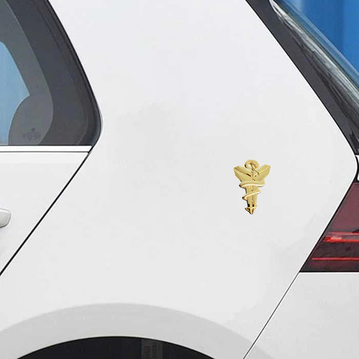 Kobe Bryant Gold Mamba Set Snake Lakers Car 3D Metal Emblem Badge Decal Sticker w/ Keychain - Image 7
