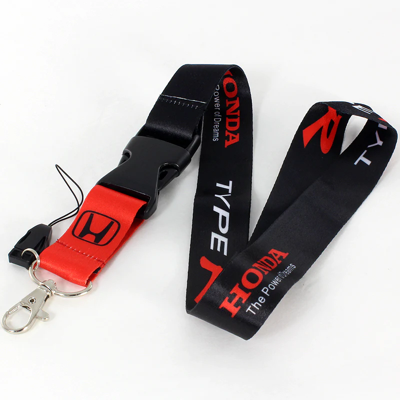 Honda Type R Black Keychain Lanyard - Image 3