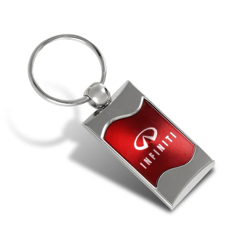 Mazda Red Rectangular Authentic Chrome Key Fob Key ring Keychain Lanyard - Image 25