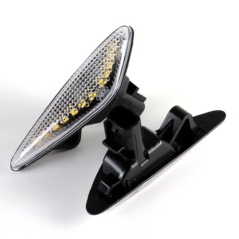 2016-2020 Mazda MX-5 Miata White LED Turn Signal Front Side Marker Lights -Clear Lens - Image 2
