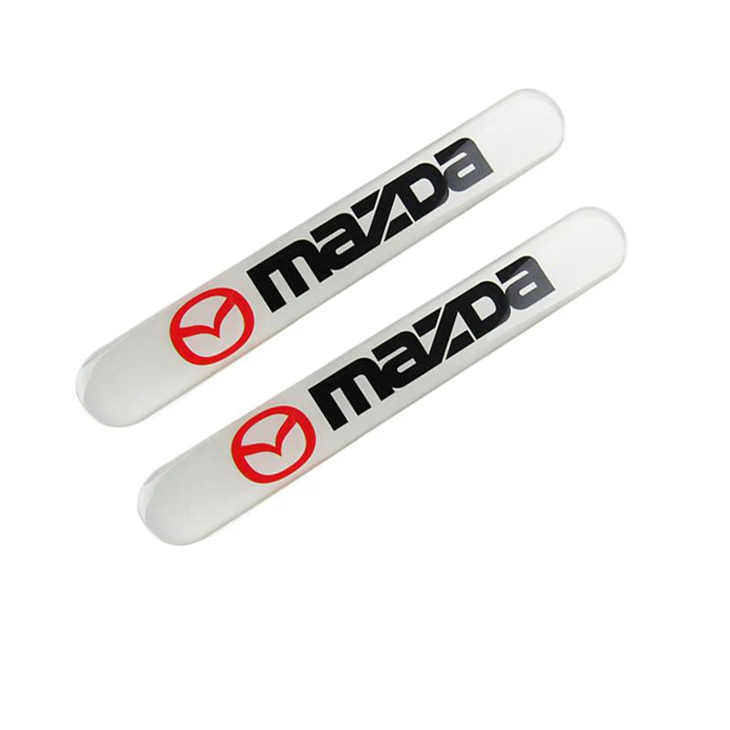 Mazda Set LOGO Emblems with Silver Keychain Wheel Tire Valves Air Caps - US SELLER - Image 8