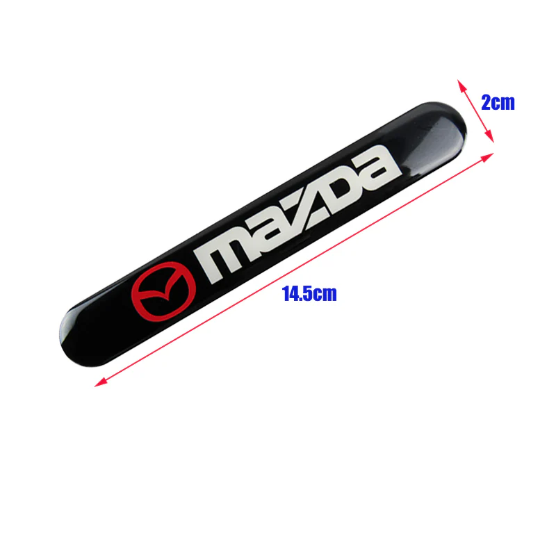 Mazda Set LOGO Emblems with Wheel Tire Valves Black Air Caps Keychain - US SELLER - Image 5