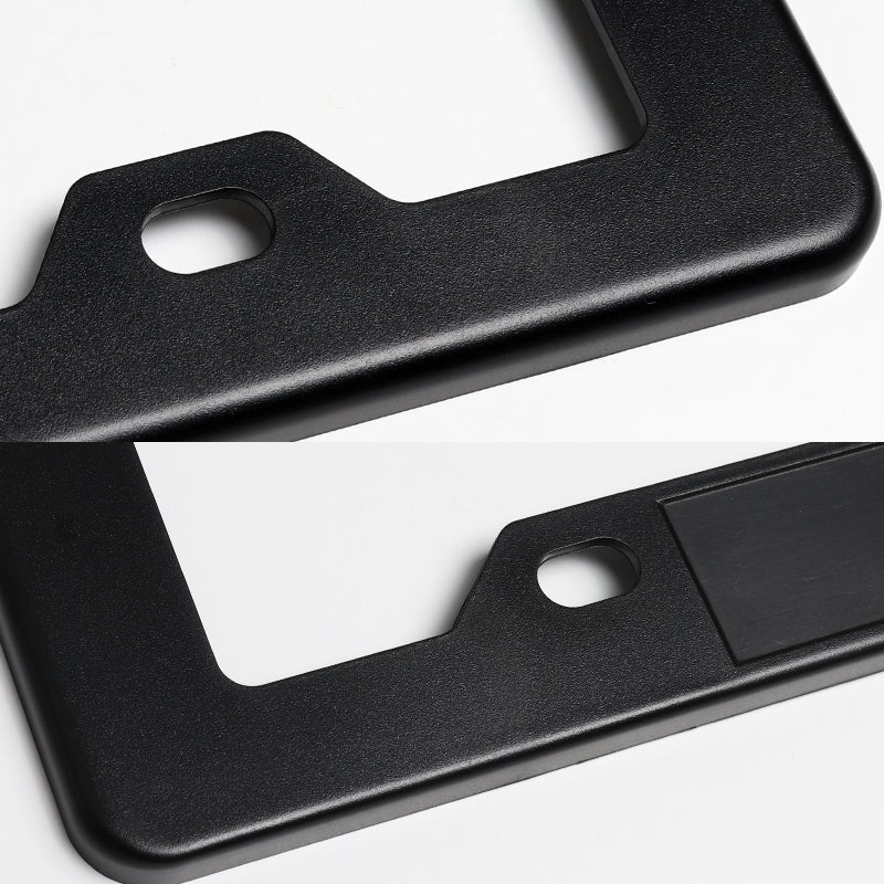 Mazda Speed Motor Sports Black ABS License Plate Frame with Silver Emblem x2 - Image 7