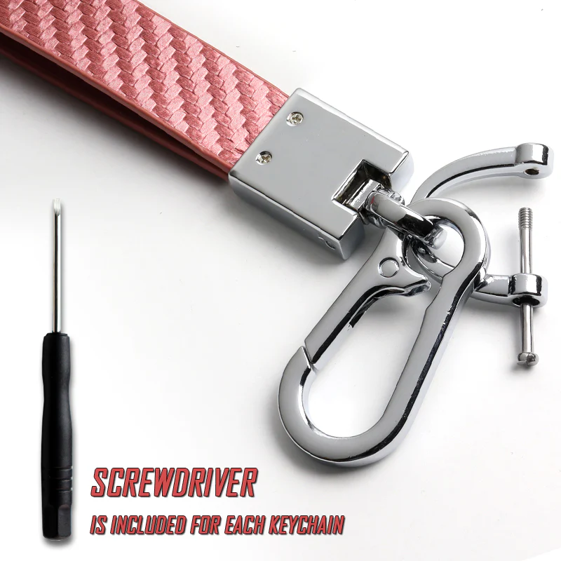 MAZDA Universal Chrome 3D Logo Carbon Fiber Look Rare Pink Leather Metal Gift Decor Quick Release Lanyard Keychain MAZDA SPEED - Image 8