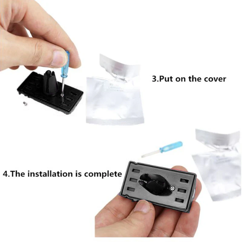 MITSUBISHI EVOLUTION Stainless Steel Engine Valve Cover Black Car Vent Clip Air Freshener Kit - COLOGNE Scent - Image 4