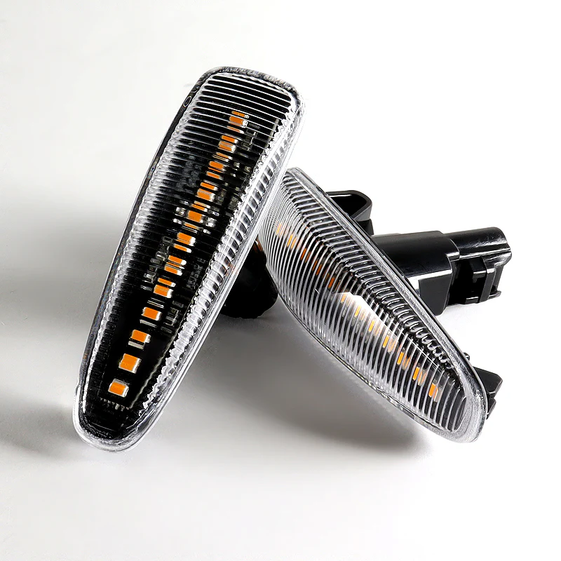 Mitsubishi Lancer EVO X / Mirage Sequential Amber LED Signal Side Marker Lights -Clear Lens - Image 2