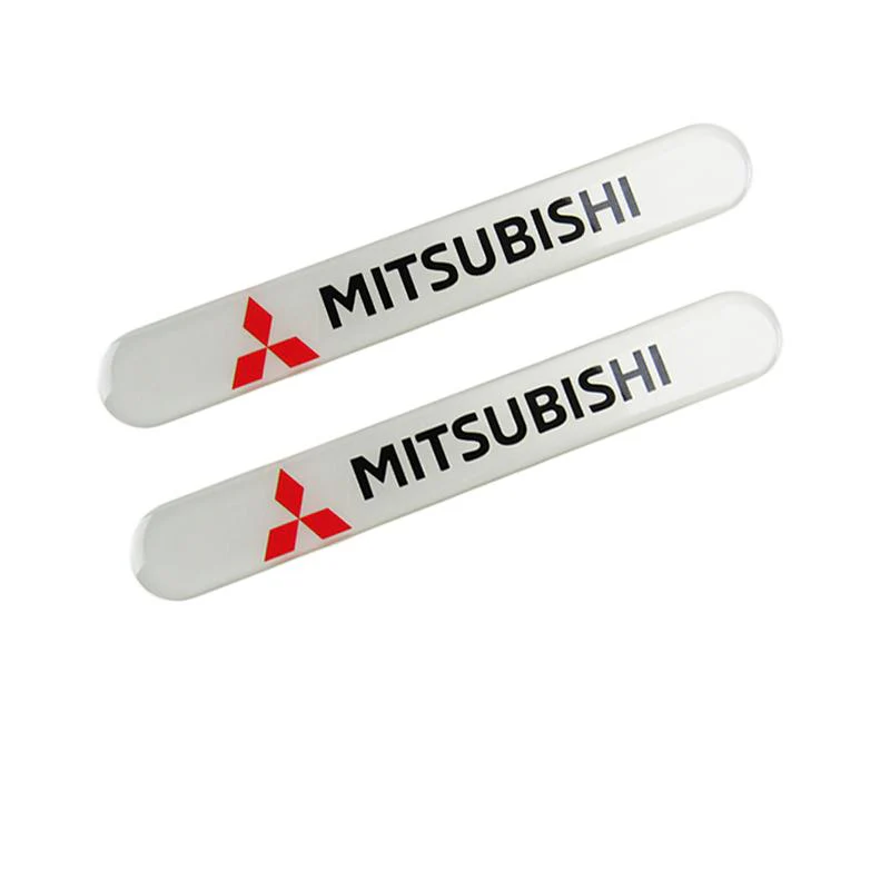 MITSUBISHI Set LOGO Emblems with Black Ralliart Wheel Tire Valves Air Caps Keychain - US SELLER - Image 4