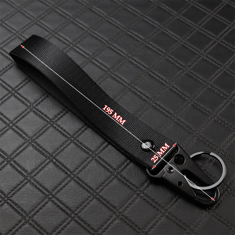 MOMO Black Keychain with Metal Key Ring - Image 5