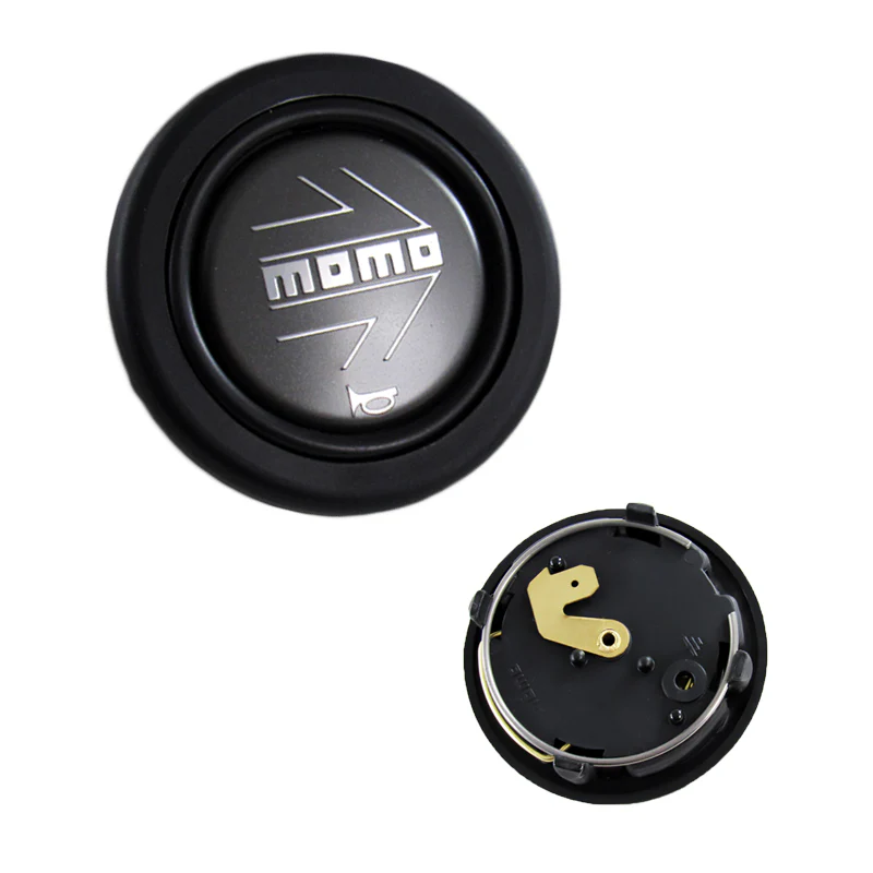 MOMO Gray / Silver Steering Wheel Horn Button Sport Competition Tuning 59mm