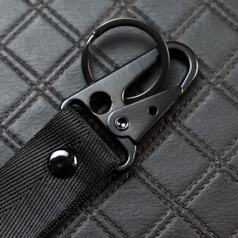 Mopar Black Keychain with Metal Key Ring - Image 3